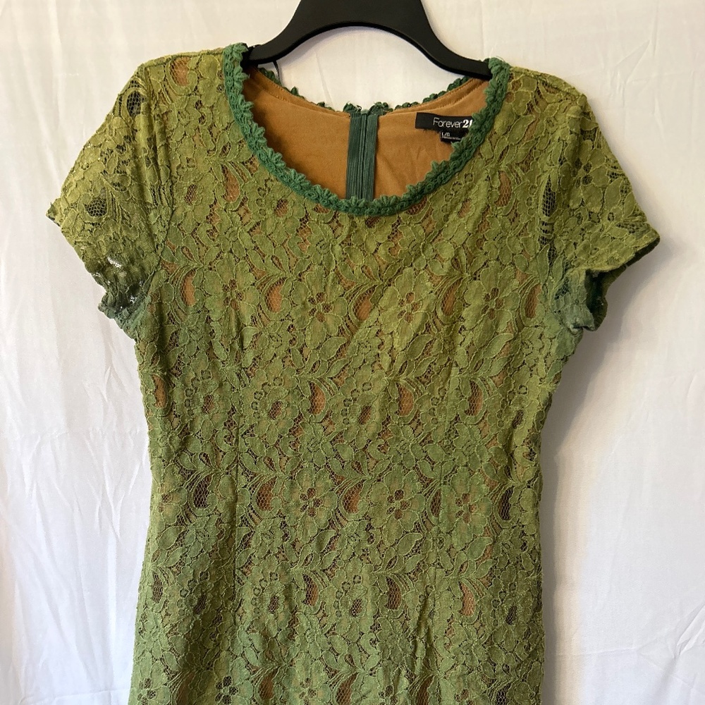 Lace top with nude underlay